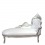 Barok Chaise-wit en zilver