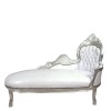 Baroque white and silver daybed