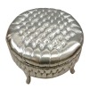 Baroque silver pouf - Baroque furniture