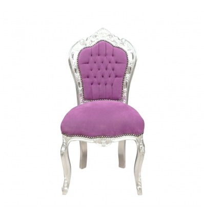 Billigt lila barock stol