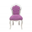 Billigt lila barock stol