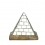 Stolní lampa Tiffany ve tvaru pyramidy