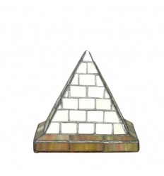 Tiffany-pyramidin muotoinen pöytävalaisin