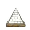 Lámpara sobremesa Tiffany en forma piramide