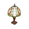 Tiffany lampe mit laubdekor - Tiffany-Stillampe