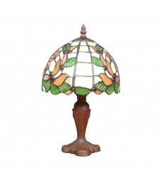 Tiffany lamp decorated with foliage