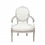 Louis XVI-style white baroque armchair