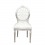 Louis XVI chair white and silver