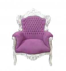 Barokní židle fialová