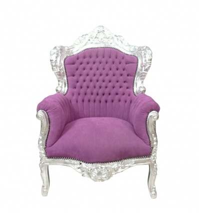 Фиолетовый барокко кресло - Мебель в стиле - 