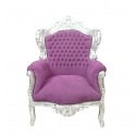 Purppura barokki tuoli - huonekalut - 