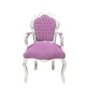 Lila, klasszikus, barokk szék - 