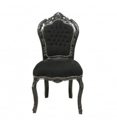 Black baroque chair