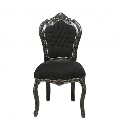 Baroque black chair cheap - Baroque furniture