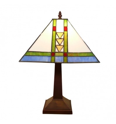 Mission style Tiffany lamp
