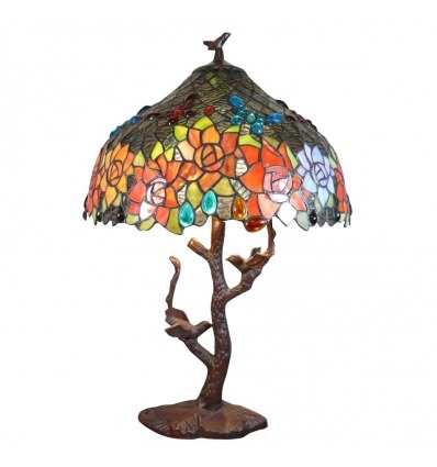 Tiffany bird lamp