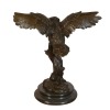 Bronzová socha sovy - sochy a nábytek ve stylu art deco - 