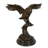 Бронзовая статуя сова - скульптуры и арт-деко мебель - 