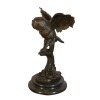 Pronssinen patsas pöllö - veistoksia ja art deco-huonekaluja - 