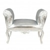 Zilver barok stoel