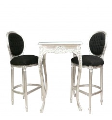 Baroque silver bar table