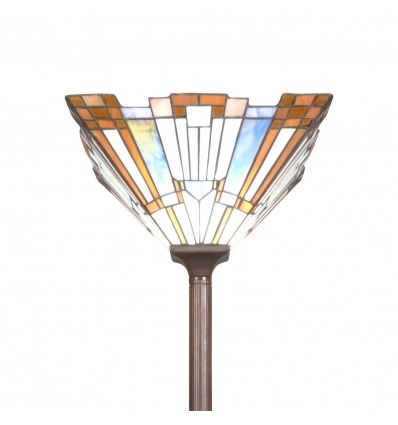 Tiffany-art deco New York-i lámpaoszlop, lámpa és új művészeti - 