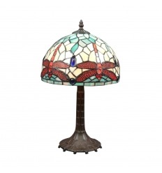 Szecessziós lámpa-Tiffany szitakötők