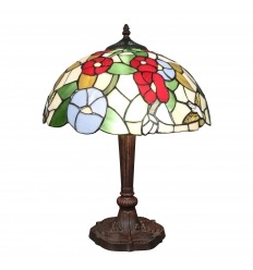 Lampe Tiffany oiseau - H: 50 cm 
