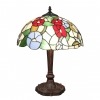 Lampe Tiffany abat jour oiseau - H: 50 cm