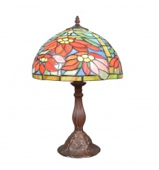 Tiffany-lamppu poinsettialla