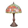 Tiffany lamp with poinsettias