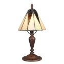 Tiffany lampe i art deco-i farvet glas-hvid mor-of-perle - gulv Lampe - Gælder - 