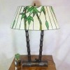 Lámpara de bambú tiffany