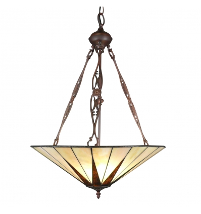 Lustre Tiffany art déco - Lampe et lampadaire Menphis