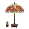 Tiffany lamp with poinsettias - Lighting and art deco furniture