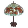 Lámpara Tiffany con flores de Pascua - Iluminación y muebles art deco