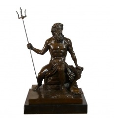Bronzen standbeeld van Neptunus