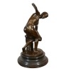 "Discobole" statua di bronzo dopo Myron scultore ateniese - 