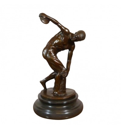 Le "Discobole" statue en bronze d'après Myron sculpteur athénien - 