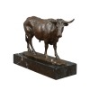 Bronz szobor egy bika - szobrok, art deco bútorok - 