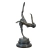 Bronze statue of a dancer performing a bow - 