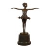 Statue en bronze - Jeune danseuse sur les pointes - Sculptures d'art - 