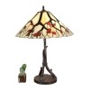 Lampe Tiffany avec une base en forme d'arbre