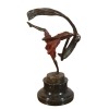 Bronze statue of a dancer. Art deco sculpture -