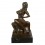 Erotic bronze statue of a naked woman