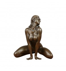 Sculpture en bronze Erotique d'une femme nue