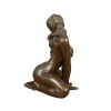 Scultura in bronzo Erotico di una donna nuda - Statue in stile art deco - 