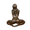 Sculpture en bronze Erotique d'une femme nue - Statues art déco - 