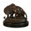 Löwe mit Schlange - Bronzestatue