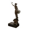 Statue en bronze - La femme peintre - Sculpture d'artiste - 